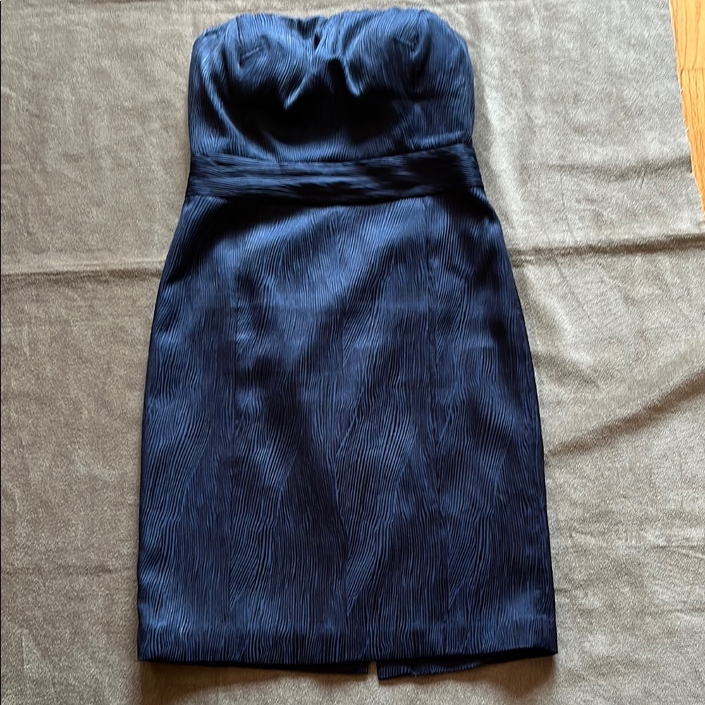 Banana Republic Blue Strapless Sheath Dress Night Out